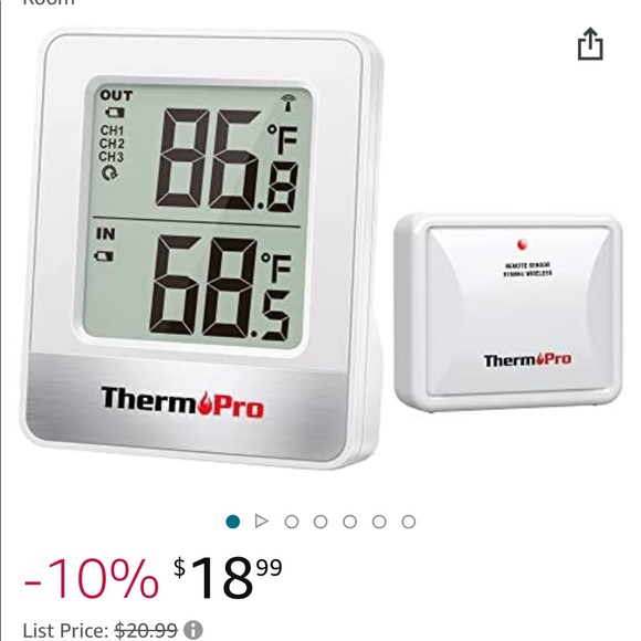 2x20$ Indoor outdoor temperature monitor - Picture 1 of 2